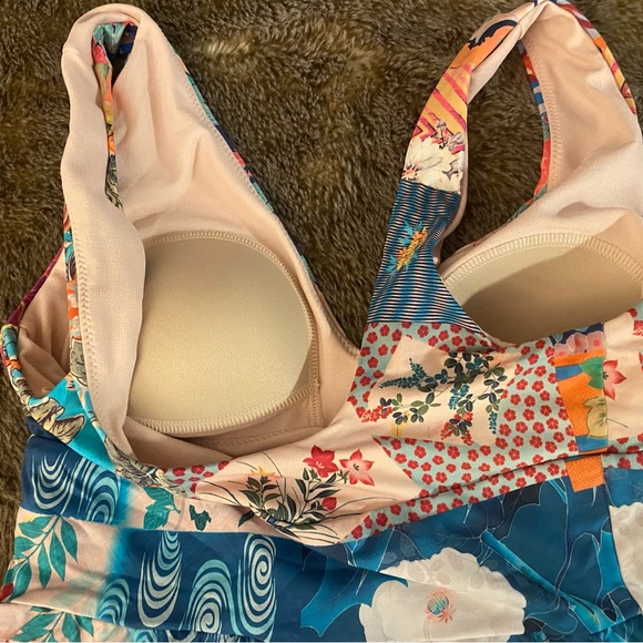 Johnny Was Brand New Mari Skirted Floral One Piece Swimsuit - Picture 2 of 10